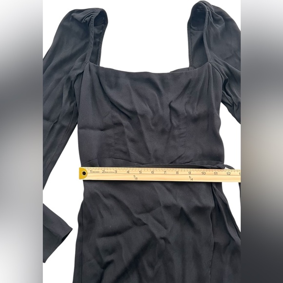 NWT Reformation Rosalie dress black size 2 - Picture 4 of 11